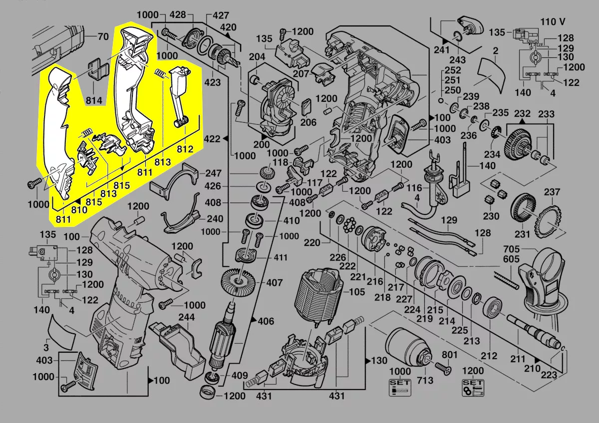 poignée principale réf. 4931380412 AEG